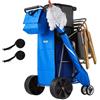 VEVOR Carrello da Spiaggia con Ruote in Gomma, Carrello Portaoggetti da Spiaggia Pieghevole Carico 75 kg con Borsa Termica per Campeggio Pesca Feste a Mare, Carretto per Trasporto Utensili da Mare