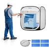 VEVOR Tenda per Cabina di Verniciatura a Spruzzo Portatile Area Lavoro 72x72,5x5 cm, Tenda per Verniciatura a Spruzzo Cabina Pieghevole Pop-up per Modelli Piccoli, Progetti Fai-da-te