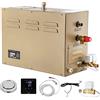 CGOLDENWALL 4.5KW Generatore a Vapore Sauna 220V, per Carsa Sauna/Doccia/Bagno Turco/Spa, con Sistema Drenaggio Automatico, Controller Touch Intelligente 25-55℃ per 3-4.5m³ Riscaldamento Spazio