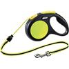 FLEXI GUINZAGLIO FLEXI NEW NEON TG M CON CORDA 5 MT NERO/FLUO