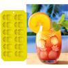FIESTAS GUIRCA | Secchiello del Ghiaccio Ananas (11,5x22,5 cm) - Stampo per Ghiaccio per Feste Estive e di Laurea - Decorazione da Tavola per Celebrazioni Hawaiane e Tropicali - Giallo