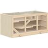 PawHut Outsunny - Gabbia Criceto in legno Animali Piccoli Roditori - 115x60x58cm