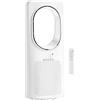 HOMCOM Ventilatore a Torre Senza Pale, Silenzioso 36dB, con Oscillazione a 45°, Luci LED, Telecomando, Bianco | Aosom Italy