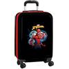 safta SPIDERMAN - Trolley da cabina da 20, valigia con ruote, lucchetto di sicurezza, valigia leggera, 34,5 x 20 x 55 cm, colore: nero, Nero, Estándar, Casual