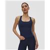 Casall Reggiseno Sportivo Da Donna Casall Shaped Block Built In Bra Tank Blu Scuro-blu