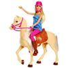 Toys One Barbie Playset Con Bambola E Cavallo Fxh13 di Mattel
