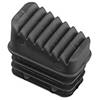 Oryx 23010050 - Terminale per scale, in alluminio posteriore, da 3 a 8 gradini, colore: nero