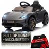 Auto Elettrica Bambini 12V Porsche Taycan Turbo S con Telecomando Porte Apribili