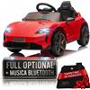 Auto Elettrica Bambini 12V Porsche Taycan Turbo S con Telecomando Porte Apribili