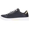 Tommy Hilfiger Sneaker da Donna Essential Chic Court Fw0fw09019Low Top, Black, 40 EU