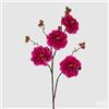 EDG Enzo De Gasperi Camelia Jumbo Ramo x4 Fiori e Bocciolo H 100 Cm Magenta - Fiore Artificiale Decorativo Design Elegante