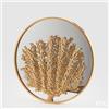 EDG Enzo De Gasperi Specchio in Metallo con Decorazione Corallo D 60 Cm Gold - Specchio Parete Design Elegante