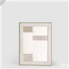 EDG Enzo De Gasperi Quadro Abstract Rettangolare Dune 80 x 60 Cm - Decorazione Parete Design Moderno Casa