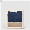 EDG Enzo De Gasperi Quadro Abstract Terra e Mare 80 x 80 Cm Blue Mix - Decorazione Parete Design Moderno Casa
