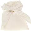 ETM Sacchetto Brillo Fiocco Bag 10 x 12 Cm Bianco 12 Pz