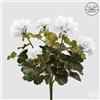 EDG Enzo De Gasperi Bouganvillea Cespuglio x5 con Foglie Anti-UV Pianta Artificiale H 40 Cm Bianco