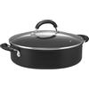 Circulon Total Hard Anodizzato Sauteuse Cvd 28Cm, Nero