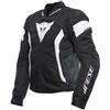 Dainese - Avro 5 Tex Jacket, Giacca Moto in Tessuto, con Protezioni su Spalle, Man, Nero/Bianco/Nero, 44