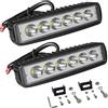 Does not apply 2Pcs Faro Led 6 Pollici 18W Faretti Moto, Faretti Led 12V Impermeabile per Tratt