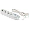 FANTON 47420 Multipresa 4OMEGA 4 prese bipasso/schuko 2P+T 16A ciabatta cavo 1,5 m. spina a squadra grande 2P+T 16A + interruttore bipolare luminoso