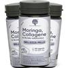 RedMoringa ANTIRUGHE Collagene, Acido Ialuronico e Moringa 180 Capsule