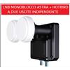 Inverto LNB Convertitore Illuminatore Satellitare Astra Hot Bird Monoblocco 2 Uscite *^*