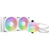be quiet! Light Loop 240mm White dissipatore a liquido per CPU overclockate, 2 ventole ARGB Light Wings LX 120mm PWM high-speed, unità di raffreddamento con LED, hub PWM-ARGB