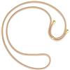 mtb more energy® Corda di Ricambio per Collana Smartphone - Beige - compresi Cappucci protettivi (Oro) - cuerda de intercambio de Tirante Catena Banda