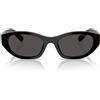 Miu Miu Occhiali da Sole MUA03S 16K08Z Nero/Grigio Donna 53/19/140