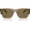 Prada Occhiali da Sole PR10ZS 22H90F Corteccia/Marrone Chiaro Unisex 54/20/140
