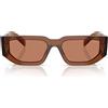 Prada Occhiali da Sole PR09ZS 20H90Q Marrone Scuro Trasparente/Marrone Unisex 54/18/140