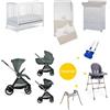 Chicco Set Nascita Trio Bellagio Chicco + Cameretta Lucy Foppapedretti + Seggiolone Polly Essential Chicco Fir Tree
