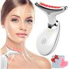 GGISUI Massaggiatore viso, massaggio viso a 45 ℃ di calore e 3 modalità di massaggio con dispositivo viso Gua Sha per la pelle del collo