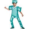 Disguise Costume Minecraft Armatura Bambino, Costume Videogiochi Bambini Taglia S