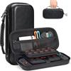 YK YOUNIK Younik Custodia per Switch 2, Custodia Rigida in Pelle PU da Viaggio, Nero