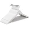 SONGMICS Grucce Appendiabiti Legno, 20 Pezzi, Appendini, Salvaspazio, Scanalature su Spalle, Gancio Girevole a 360°, Legno di Betulla, per Pantaloni Giacche, Bianco Nuvola CRW040W01