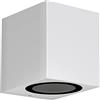 ledscom.de Applique ALSE per esterni, IP54, downlight, bianco opaco, angolare, 1x GU10 max. 35W