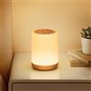CAKLIK Lampada da Comodino LED Touch Dimmerabile, Luce Notturna Bambini Ricaricabile con 4 Modalità e 256 RGB, 2000mAh Abat Jour Senza Fili con Funzione Timer per Camera da letto, Cameretta