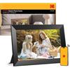 KODAK Cornice digitale WIFI 10.1 Pollici, IPS Touch Screen, condividi foto e video tramite e-mail e APP, portafoto digitale con Auto-rotazione, Calendario, Sveglia, tempo metereologico