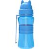 Sigdio Borraccia Bambini con cannuccia senza BPA Tritan Bottiglia per l'acqua Bambini a Prova di perdite con Tracolla per Asilo, Scuola, Casa, Escursionismo (Blu-2)