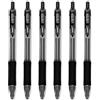 Zebra Pen Zebra Sarasa - 0.7 mm retrattile penna roller a inchiostro gel - Set di 6 - nero inchiostro