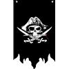 Gwezmxs‌ Bandiera Pirati, Cranio con Cappello & Coltelli Incrociati per Decorazione Giardino/Feste Pirata/Halloween, 30x50cm