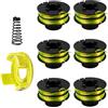 YWNYT Bobina di filo per decespugliatore Ryobi RAC118 RLT3525S, 1,2 mm x 8,4 m, bobina di ricambio per decespugliatore con coperchio e molla (6+1+1)