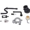 EVTSCAN Pompa Olio Ingranaggio a Vite Senza fine Candela Kit di Ricambio per STIHL 029 039 MS290 MS310 MS390 1127 640 3200 Motosega