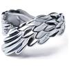 Helen de Lete Anello regolabile in argento Sterling S925 con ali di angelo custode, Argento