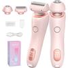 HBSFBH Rasoio elettrico da donna 2 in 1, Indolore Rasoio Parti Intime Donna, Rasoio elettrico a doppia testa per donna, Rasoio Donna Inguine IPX7 Impermeabile, Rasoio Elettrico Donna, per corpo, viso，C7