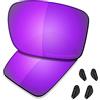 Saucer - Lenti di ricambio per occhiali da sole Oakley Double Edge, (High Defense - Violet Purple Polarized), Taglia unica