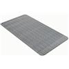 Comart - Tappeto Cucina Gaya - 60x130 cm - Ultra Assorbente - Antiscivolo - Stampa Digitale - In Poliestere - Morbido al Tatto - Lavabile - Moderna Passatoia per Cucina e Corridoio - Intreccio Grigio