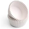 casaesport 1000 pirottini tondi N°10 in carta bianchi o marroni per pasticceria Tortine Muffin cup cake pasticcini Baking Cup bianco, Ø mm. 80 x H 20)