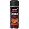 INRAL Vernice Spray per Alte Temperature - Fino a +800°C - per Forni, Termosifoni, Griglie e Scarichi - Senza Cromo, Multi-Superficie, Uso Interno ed Esterno - 400 ml